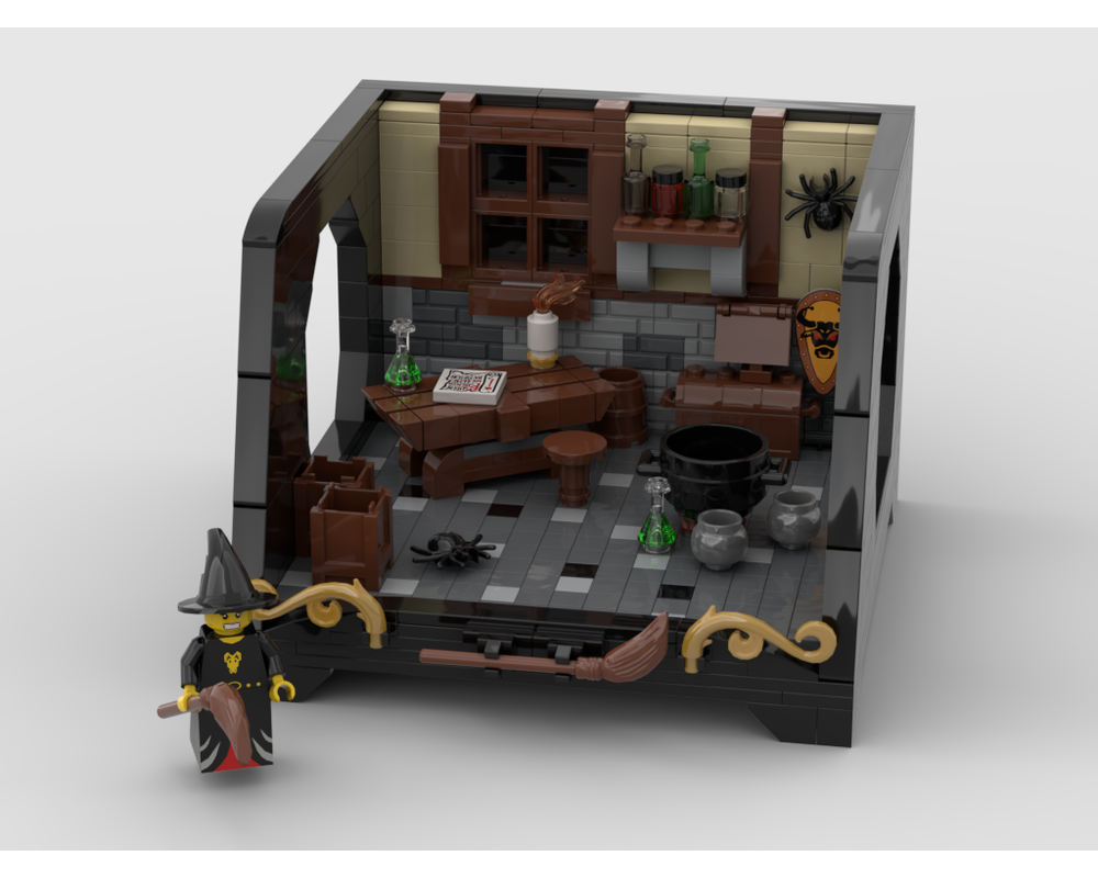 MOC - Witch Room Design with a special stand - How to build it   