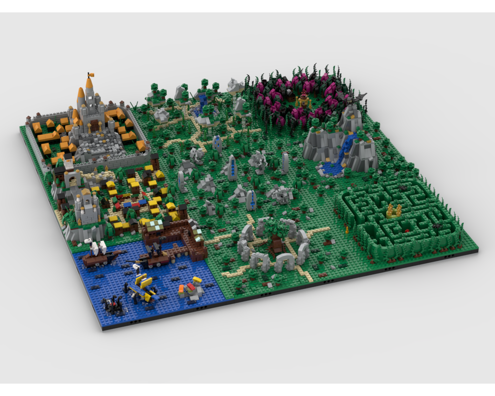MOC - Fantasy World | Build from 9 MOCs - How to build it   