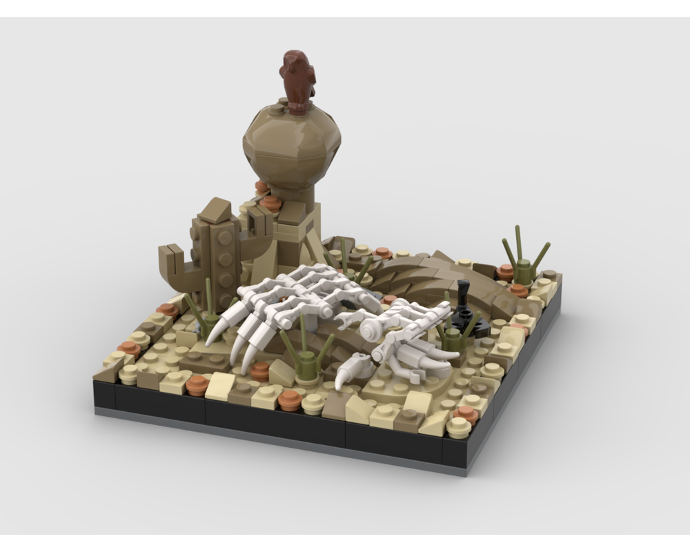 MOC - Mini Desert Diorama - How to build it   