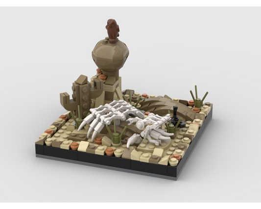 MOC - Mini Desert Diorama - How to build it   