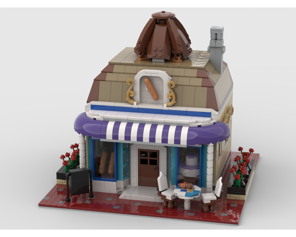 MOC - Modular Bakery Shop - How to build it   