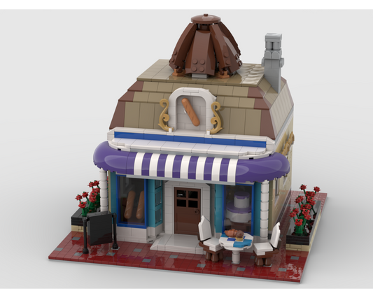 MOC - Modular Bakery Shop - How to build it   