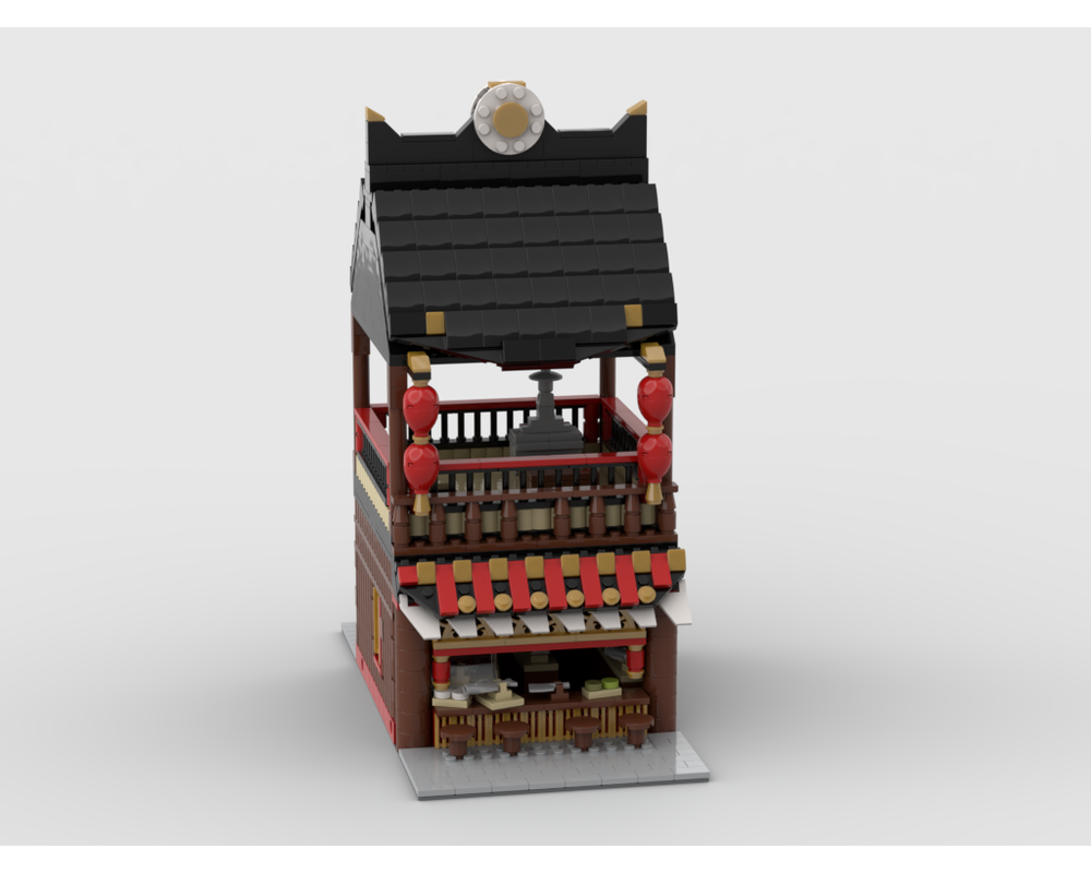 MOC - Modular Chinese Street Food - How to build it   