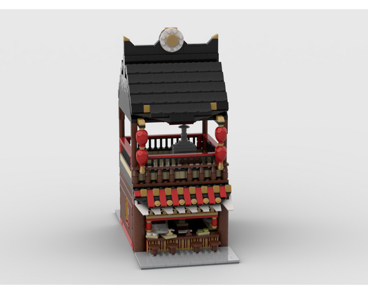 MOC - Modular Chinese Street Food - How to build it   