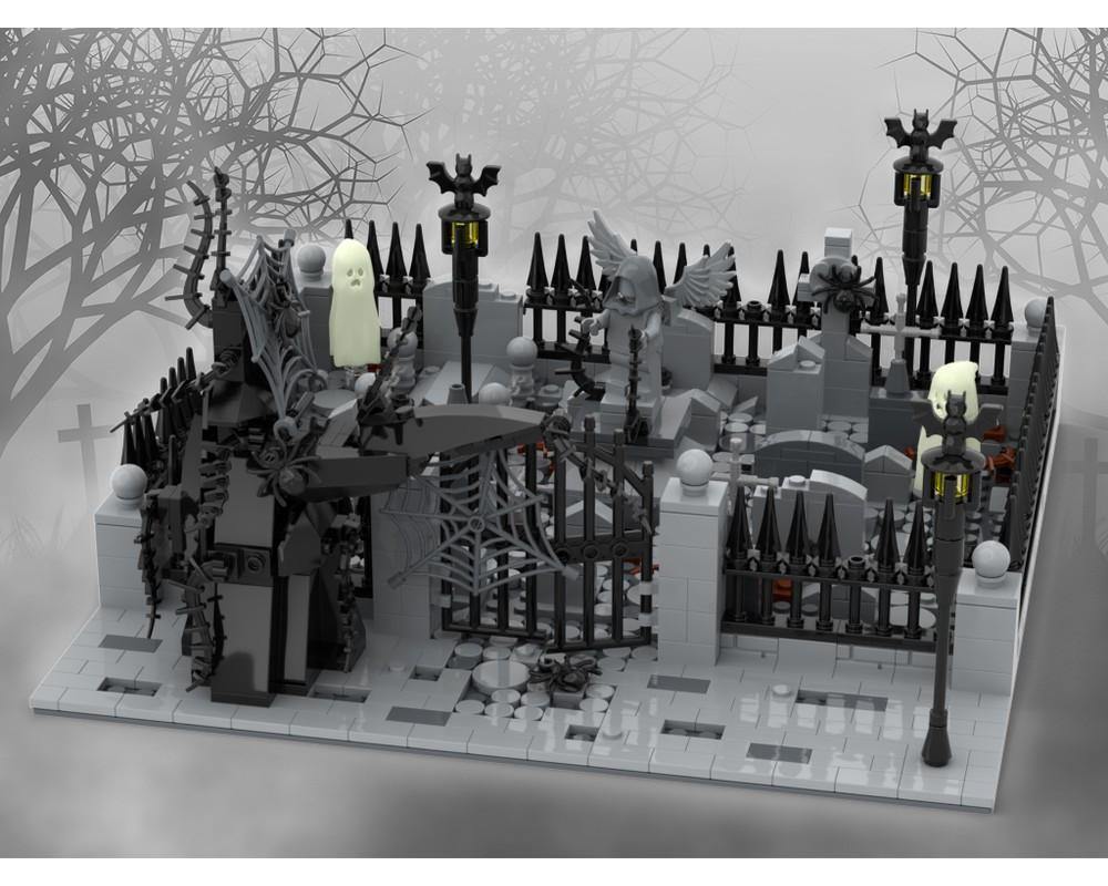MOC - Modular Scary Cemetery - How to build it   