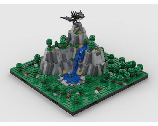 MOC - The Dragon Gold Mountain - How to build it   