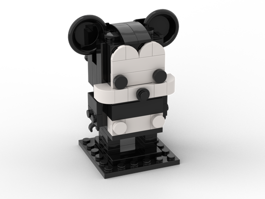 Mickey Mouse Brickheadz black and white - Download link in the description