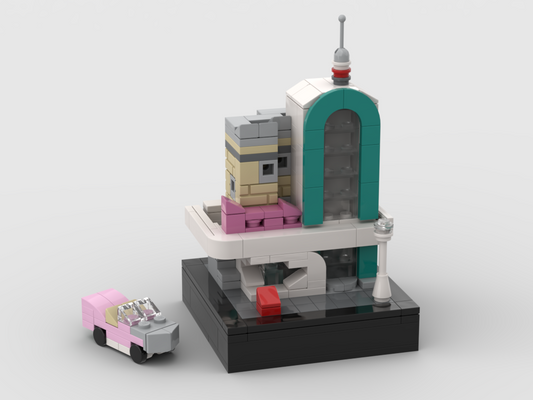 MOC - Mini SET 10260 - Downtown Diner - How to build it   