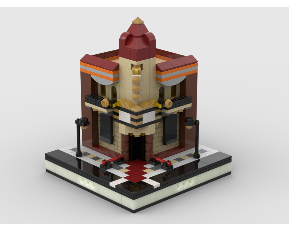 MOC - Mini Old Cinema for a Modular City - How to build it   