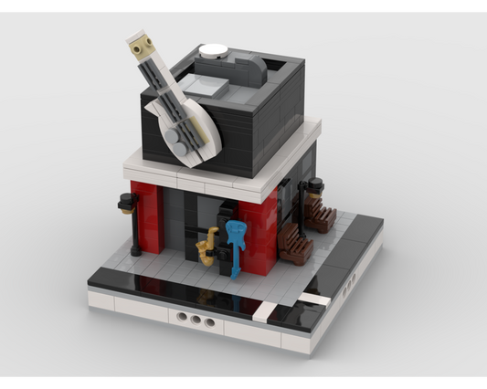 MOC - Music Shop for a Modular City - How to build it   