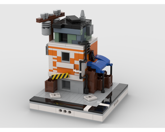 MOC - Neglected house for Modular City - How to build it   