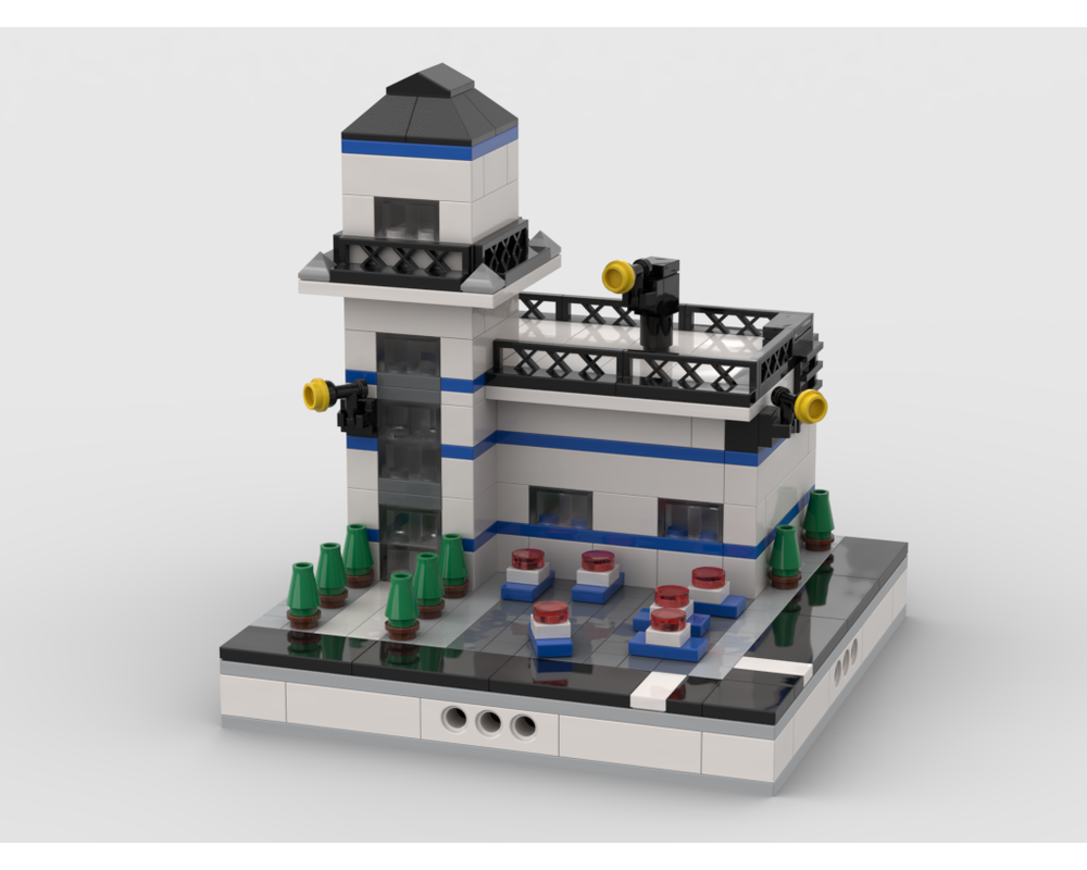 MOC - Police Station for a Modular City - How to build it   