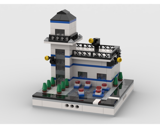 MOC - Police Station for a Modular City - How to build it   