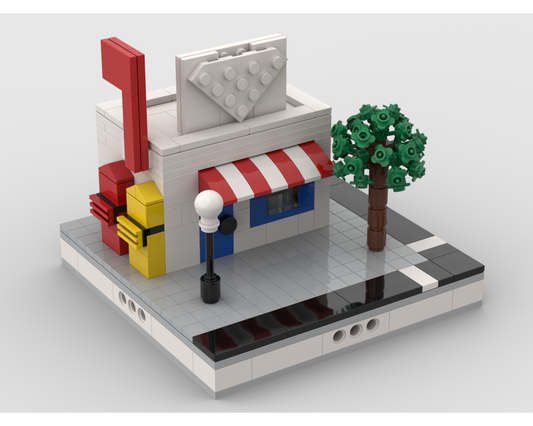 MOC - Post Office for a Modular City - How to build it   