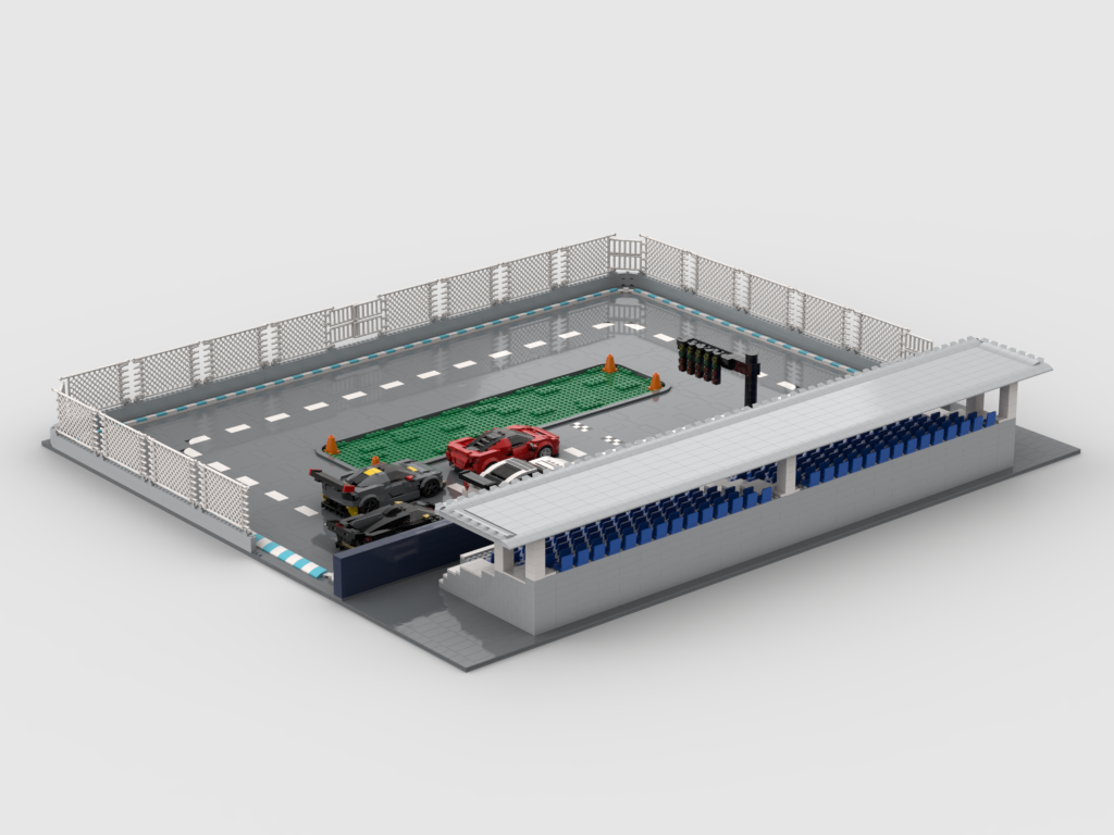MOC - Modular Car Racing Stadium + display for 4 Speed Champions model ...