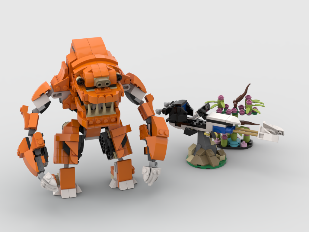 MOC - Rancor + Speederbike 31129 Alternative Build