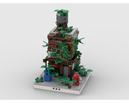 MOC - Ruined House #2 for a Modular Ruined City - How to build it   