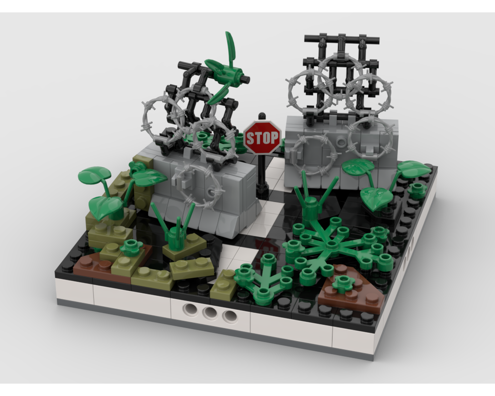 MOC - Ruined road #3 the end of the road for a Modular Ruined City - How to build it   