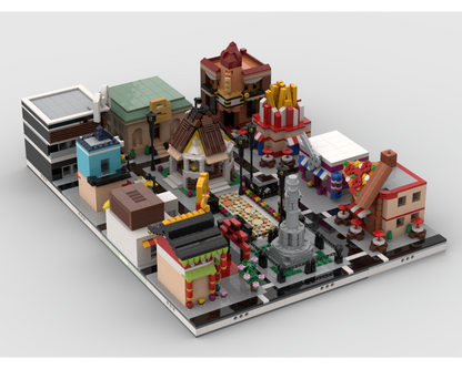 MOC - Shopping Center - build from 12 different mocs - How to build it   