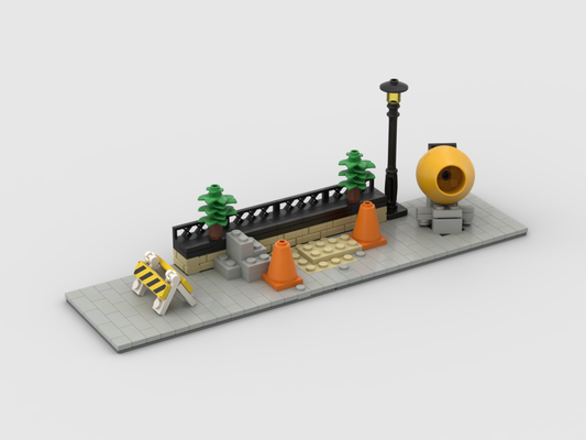 MOC - Modular Corner Sidewalk work| Turn every modular model into a corner