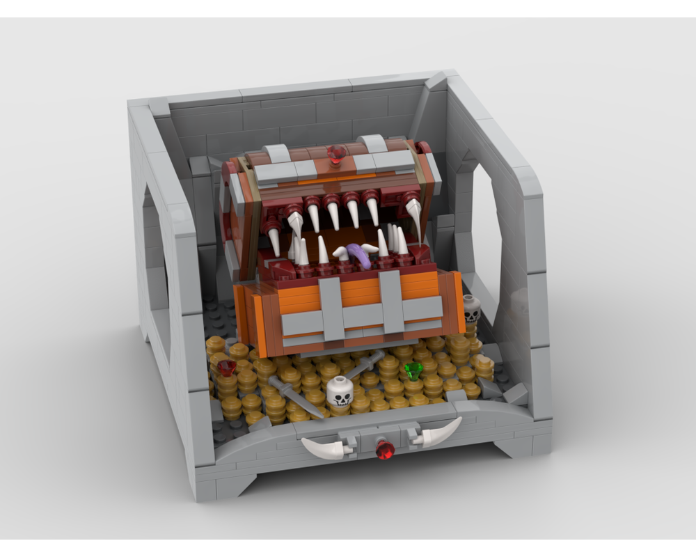 MOC - Treasure Cave - A Mimic Monster - How to build it   