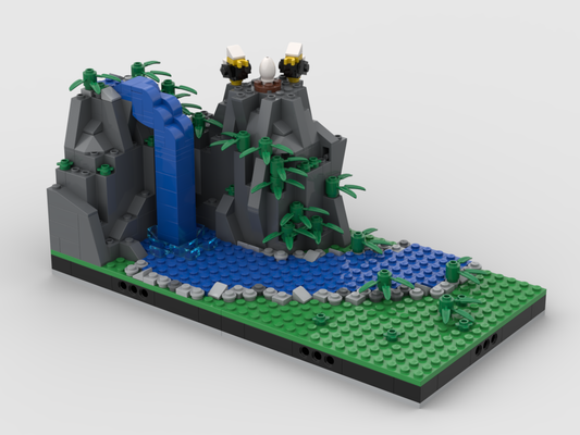 MOC - Waterfall | Modular Fairy Tale world