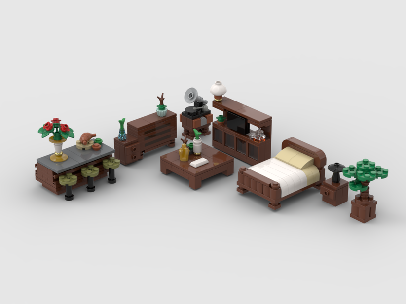 MOC - Wood style interior design – How to build it