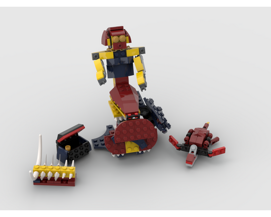 MOC - 31102 Mermaid sitting on a rock Alternative Build - How to build it   