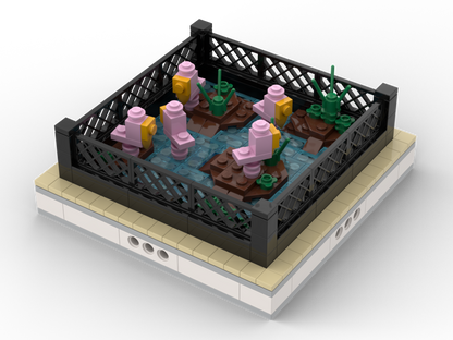 MOC - Flamingo | mini modular ZOO - How to build it   