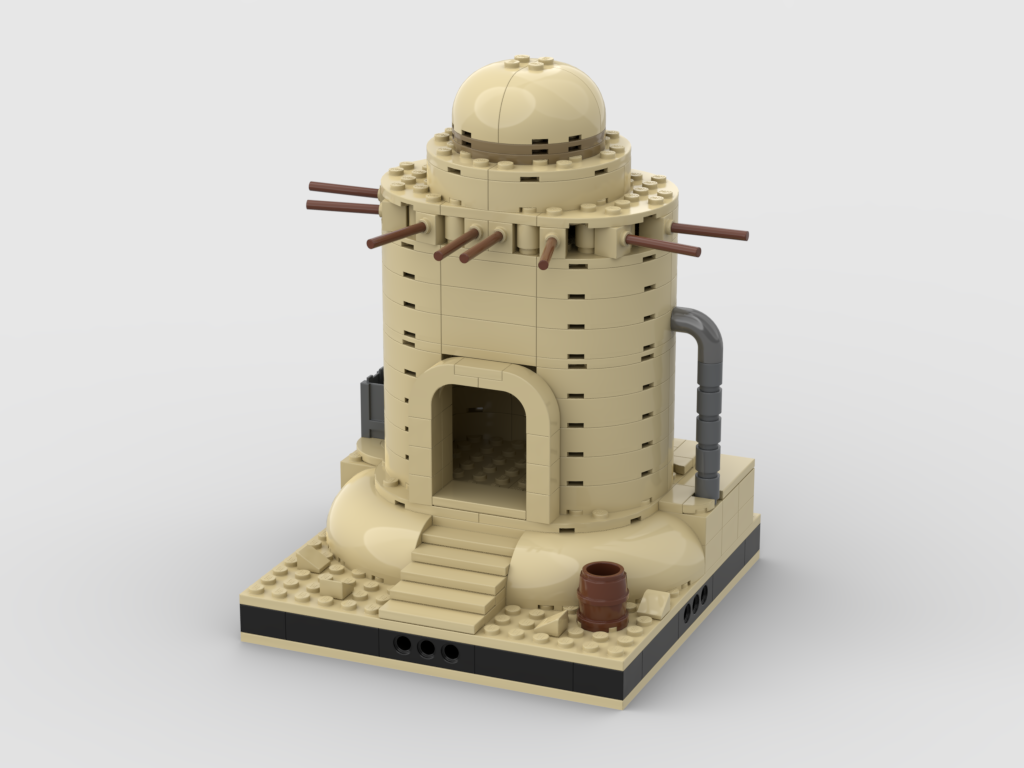 MOC - Desert House #14 for a Modular Desert space village - How to build it   