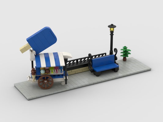 MOC - Modular Corner Ice Cream| Turn every modular model into a corner