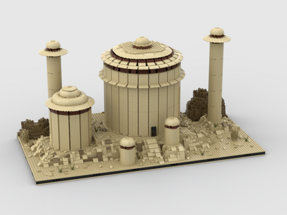 MOC - jabba's palace for a Modular Tatooine - How to build it   