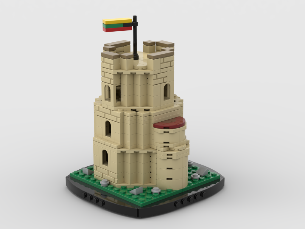 MOC - Mini Gediminas Castle Tower - How to build it   