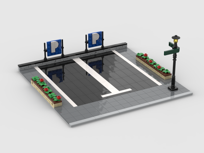 MOC - Modular Parking + display for 2 Speed Champions models